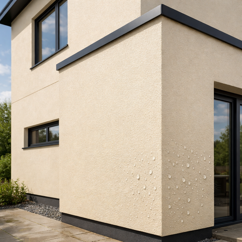 Silicone render finish